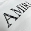 Amiri Bandana Logo Tee White Black