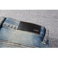 #837 Amiri blue patch jeans
