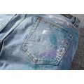 635 Аmiri color ink hole jeans blue