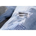 602 amiri multiple patches jeans blue color
