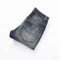 #8373Amiri red bandana patch jeans blue