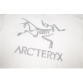 Arc Teryx Big Embroidered Logo Hoodie Black White