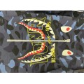 A Bathing Ape Bape Shark PONR Embroidered Fonts Camo Crewneck Sweatshirt