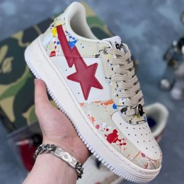 Bape Sta Painted Shoes