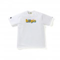 Bape x Bearbrick Colorful Fonts T-Shirts White Black