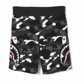 Bape White Camo Side Shark Shorts Glow in the Dark