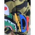 Bape x ReadyMade Shark Tiger Shorts Green Camo