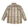 Casablanca Pocket Letter Wave Striped Silk Shirt