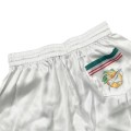 Casablanca Orange Airways Silk Shorts White