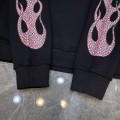 Chrome Hearts pink fire logo hoodie