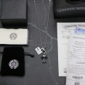 CH Heart Cross Necklace 925 Silver
