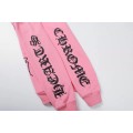 Chrome Hearts VANITY AFFAIR Plaid cross pink hoodie