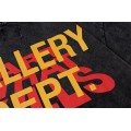 Gallery dept rainbow distressed fonts tee t-shirt black