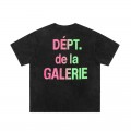 Gallery dept pink and green fonts t-shirt black