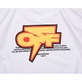 Off White OW Lightning Fonts Logo T-Shirt White Black