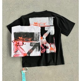Off White Red Oil Painting T-Shirt