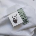 Off white hand-painted arrow white black
