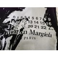 Masion Margiela Painted Numbers Hoodie Black White