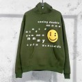CPFM yellow laugh face hoodie green