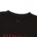 Masion Margiela Embroidered Numbers T-Shirt White Black