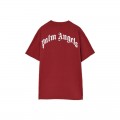 Palm Angels Bear Hoodie T-Shirt Red