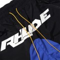 Rhude black blue patchwork shorts