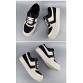 Rick Owens Swoosh Hi-Street Low Leather Shoes Black White High Top