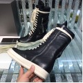 Rick Owens Hi-Street Shoes Leather High Black High Top