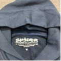 Sp5der Spider Worldwide Split Big Logo Hoodie Navy Blue White