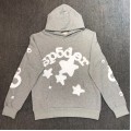 Sp5der Star Pentagram Gray hoodie