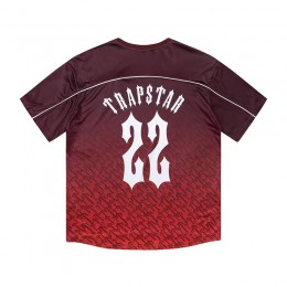 Trapstar 22 Monogram Football Jersey (Black Red Gray)