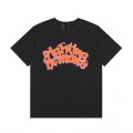 Vlone curve letters tee black white